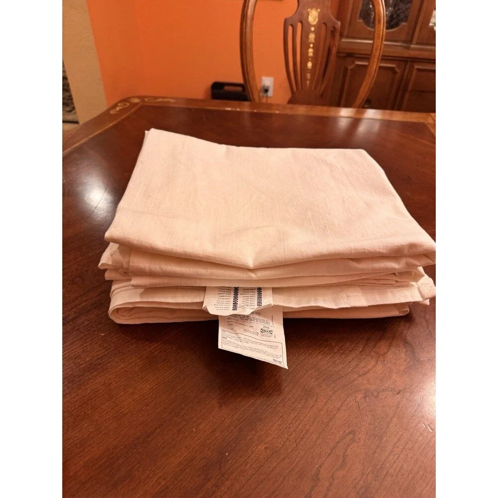 Ikea RITVA Curtains 2 Panels (1 pair) 100% Cotton (no Tie-Back) 56”x 96” White